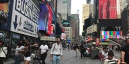Ramy Ayoub in Times Square, New York City