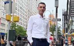 Ramy Ayoub launching the SOAREC from NYC 2