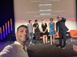 Selfie with Nicholas Lehman, Emily White, Douglas Geers, Derrick Skye, Beth Matthews